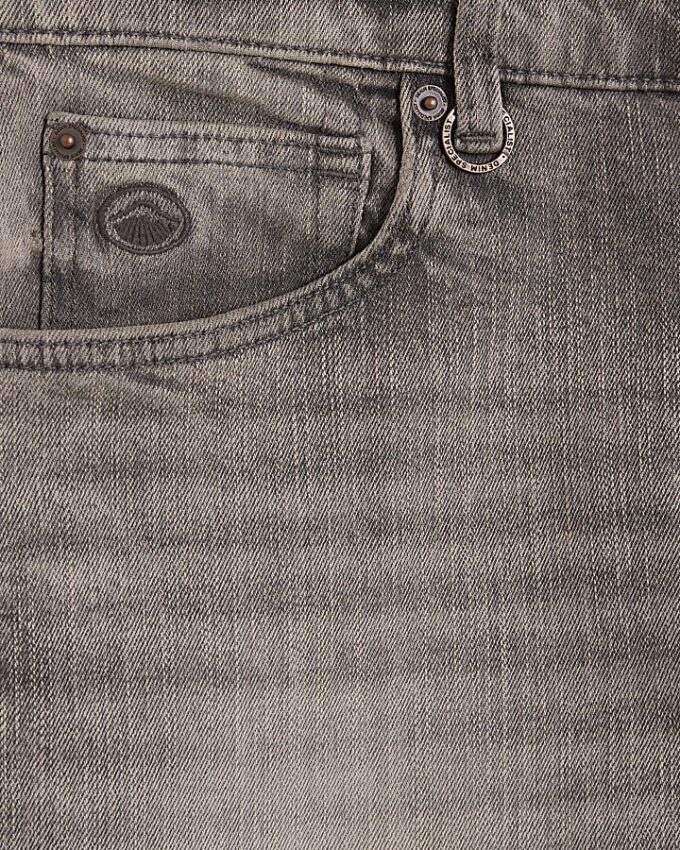 Grå slim fit-jeans Grå slim fit-jeans