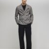 Grå slim fit-kostymjacka