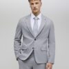 Grå slim fit-kostymjacka