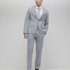 Grå slim fit-kostymjacka