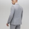 Grå slim fit-kostymjacka