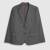 Grå slim fit-kostymjacka