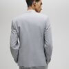 Grå slim fit-kostymjacka med struktur Grå slim fit-kostymjacka med struktur
