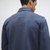 Grå slim fit-skjorta med krage