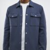 Grå slim fit-skjorta med krage