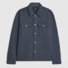 Grå slim fit-skjorta med krage