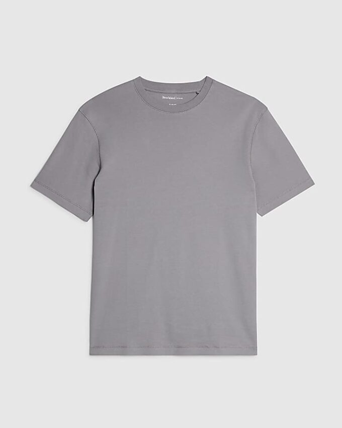 Grå slim fit-T-shirt