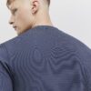 Grå Slim Fit Textured Ame Saint T-shirt