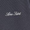 Grå Slim Fit Textured Ame Saint T-shirt