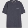 Grå Slim Fit Textured Ame Saint T-shirt