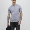 Grå Slim Fit Textured T-shirt