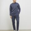 Grå slim fit-tröja med nylonficka