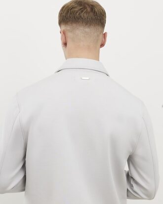 Grå slim fit-överkjol