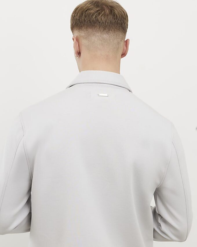 Grå slim fit-överkjol Grå slim fit-överkjol