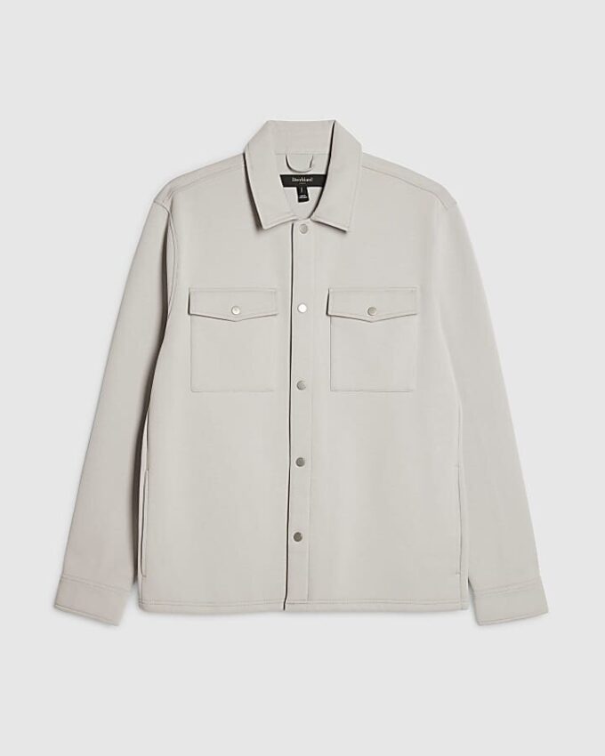 Grå slim fit-överkjol Grå slim fit-överkjol