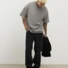 Grå T-shirt i oversized-modell