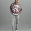 Grå tapered fit-jeans