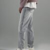 Grå tapered fit-jeans