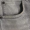 Grå tapered fit-jeans