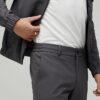 Gråa skinny fit-byxor Gråa skinny fit-byxor
