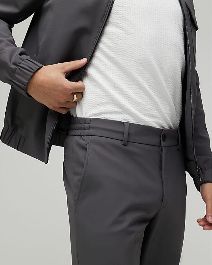 Gråa skinny fit-byxor Gråa skinny fit-byxor