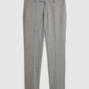 Gråa slim fit-kostymbyxor med struktur