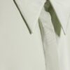 Grön långärmad slim fit-skjorta i satin