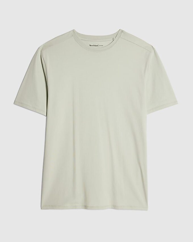 Grön muskelfit-T-shirt