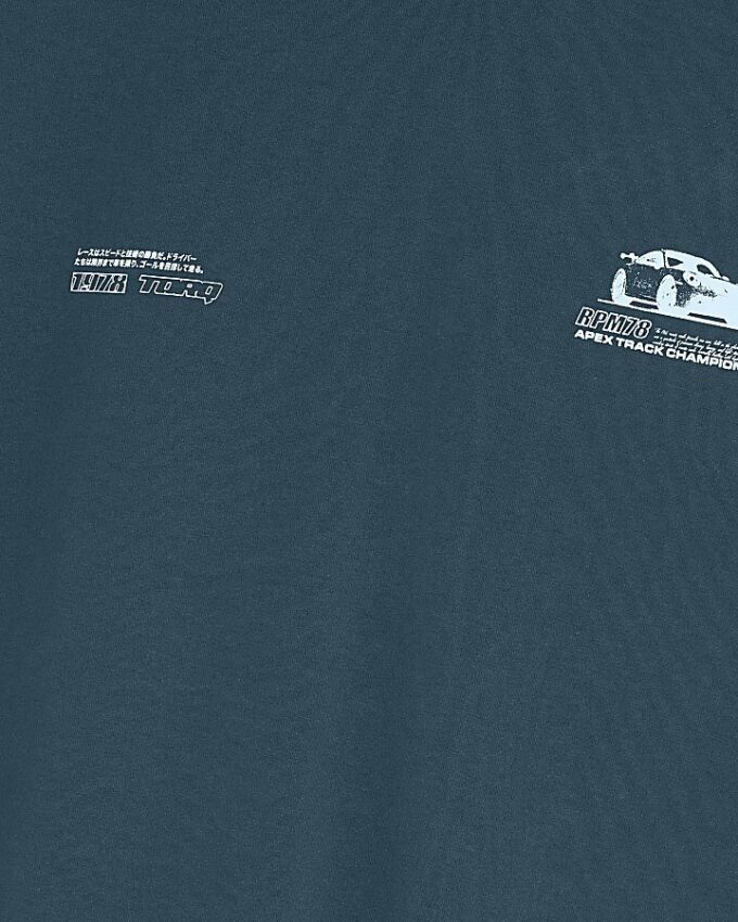 Grön oversized racing-T-shirt
