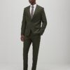 Grön slim fit-kostymjacka med struktur Grön slim fit-kostymjacka med struktur