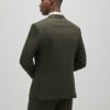 Grön slim fit-kostymjacka med struktur Grön slim fit-kostymjacka med struktur
