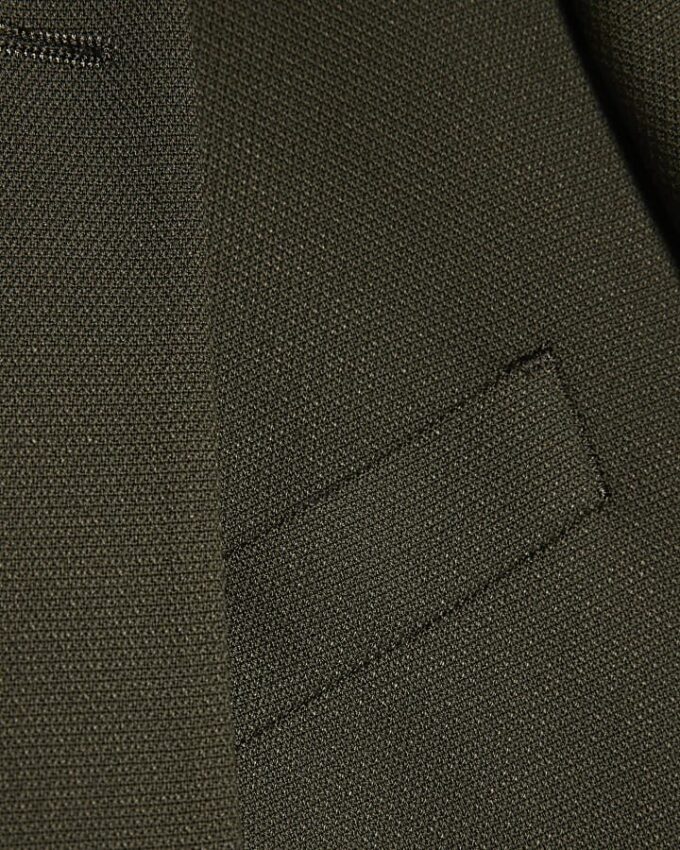 Grön slim fit-kostymjacka med struktur Grön slim fit-kostymjacka med struktur