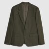 Grön slim fit-kostymjacka med struktur Grön slim fit-kostymjacka med struktur