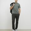 Grön slim fit MCMXII Badge T-shirt