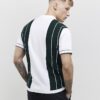 Grön slim fit-polotröja med färgblockerade ränder Grön slim fit-polotröja med färgblockerade ränder