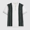 Grön slim fit-polotröja med färgblockerade ränder Grön slim fit-polotröja med färgblockerade ränder