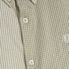Grön slim fit-skjorta med RR-broderi