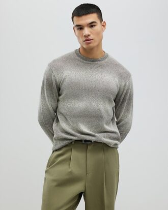Grön slim fit-tröja med gradient