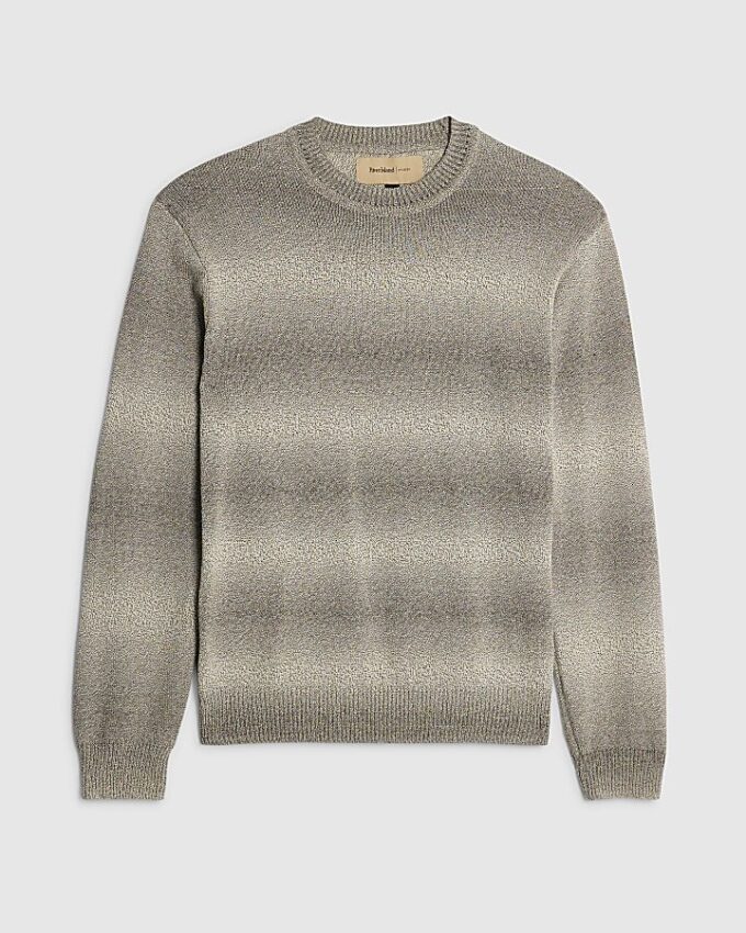 Grön slim fit-tröja med gradient