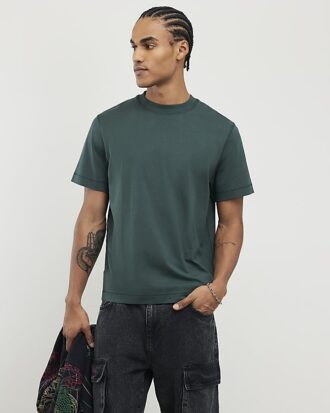 Grön T-shirt med normal passform