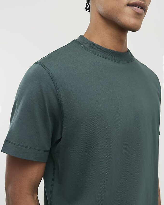 Grön T-shirt med normal passform