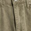 Gröna högmidjade jeans med raka ben