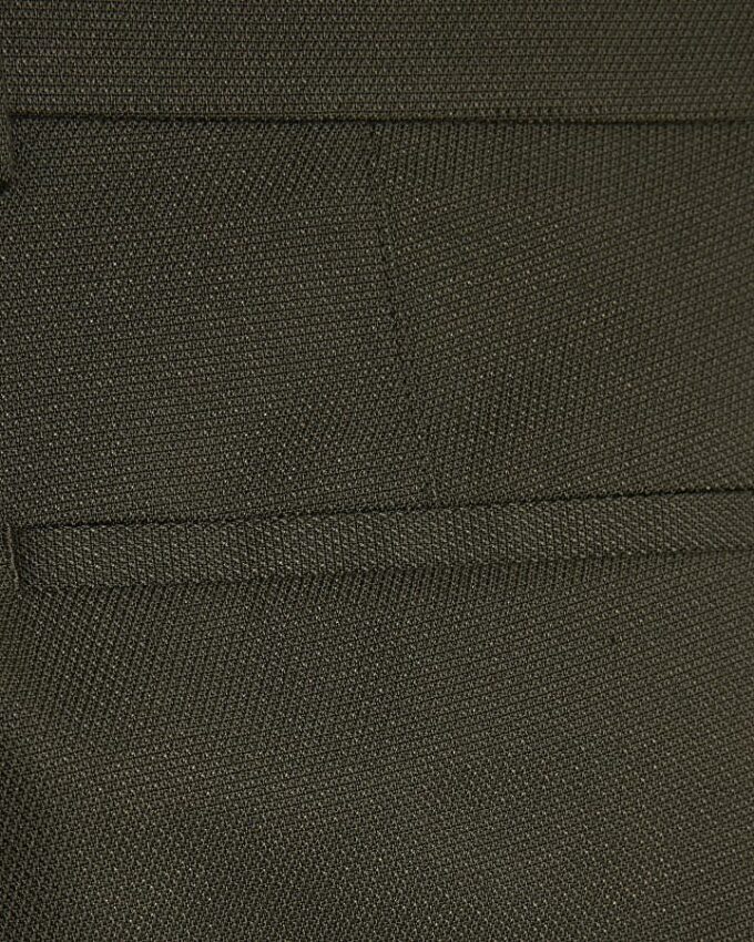Gröna slim fit-kostymbyxor med struktur