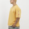 Gul oversized T-shirt med 92 fotopatch