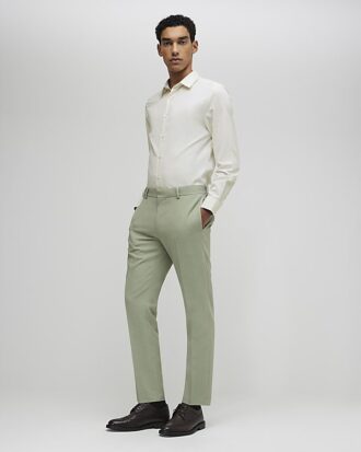 Gul slim fit premiumskjorta