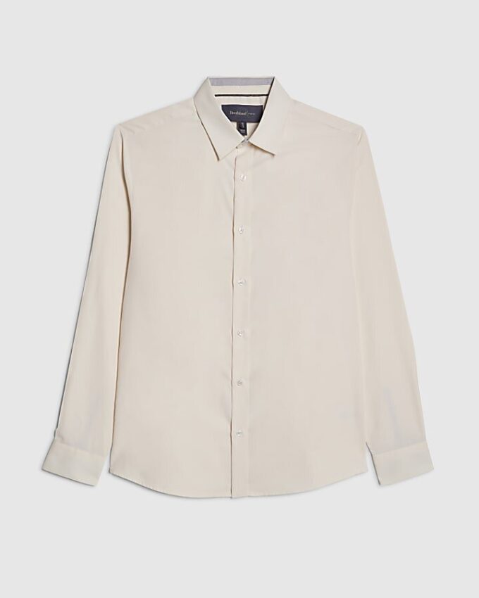 Gul slim fit premiumskjorta