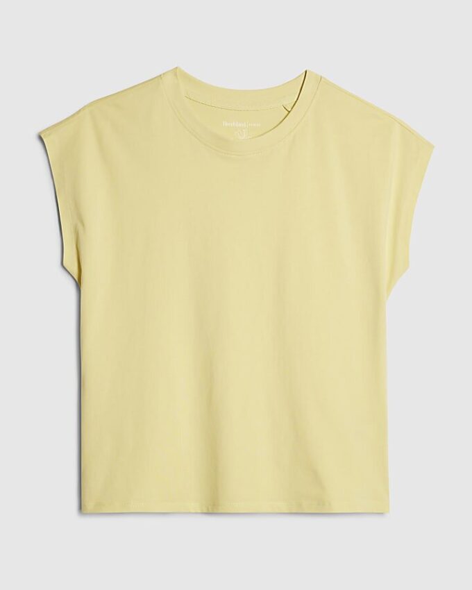 Gul T-shirt med långa ärmar