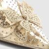 Guldfärgade Perspex Butterfly Court Heels