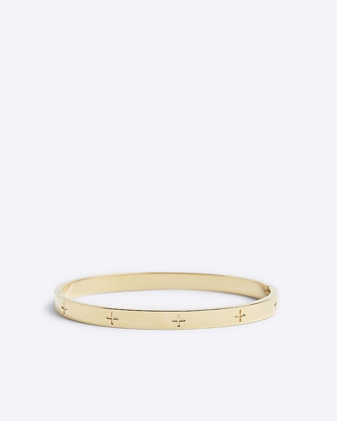 Guldfärgat armband i stål