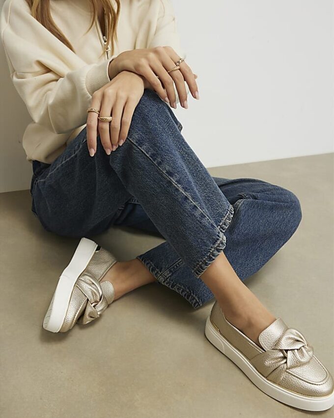 Guldring Twist Slip On-träningsskor